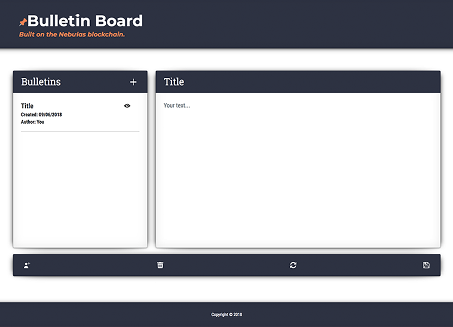 Bulletin Board dapp